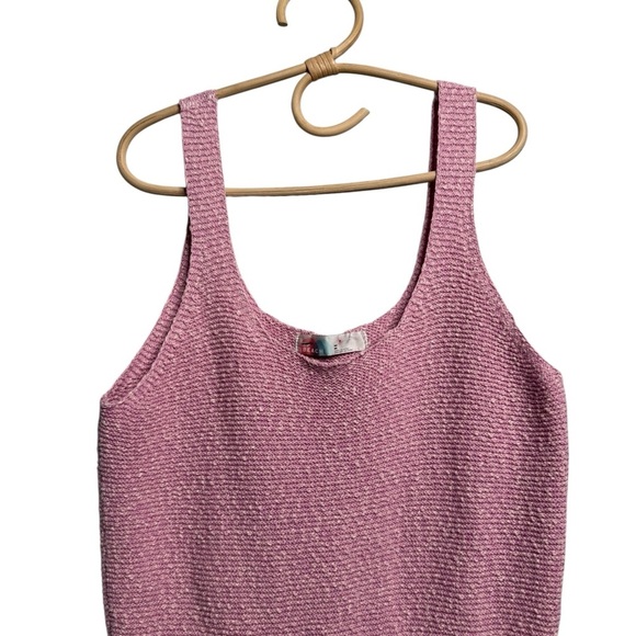 FP Beach Declan Romper Pink Size Medium Knit Romper Only - Picture 6 of 16